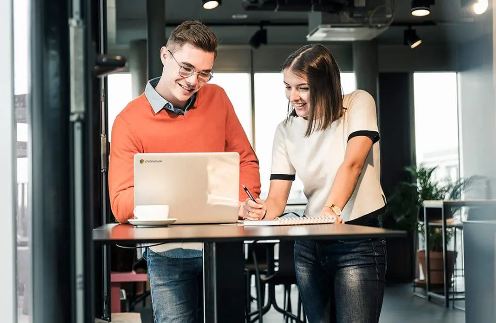 people with Chromebook